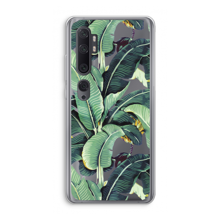 Bananenbladeren: Xiaomi Mi Note 10 Pro Transparant Hoesje