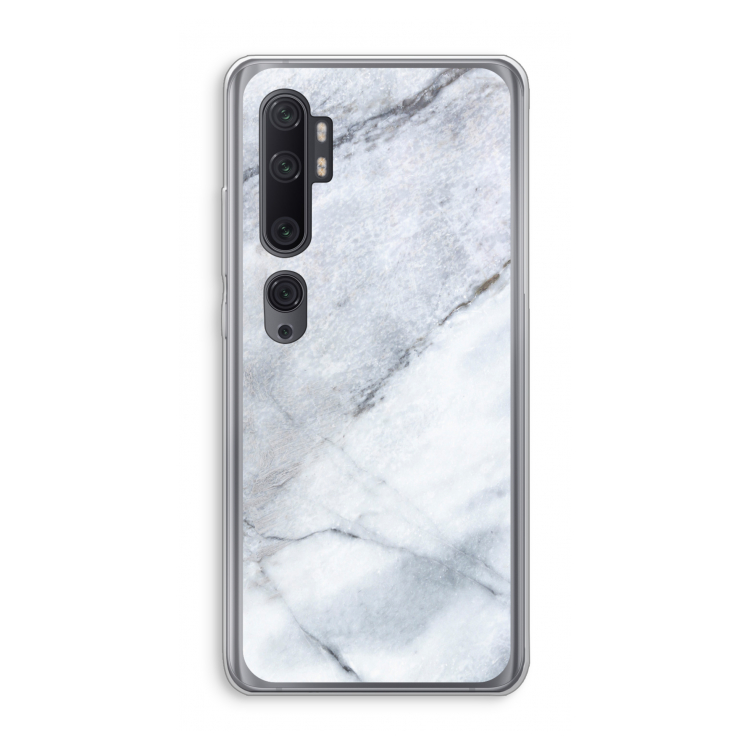 Witte marmer: Xiaomi Mi Note 10 Pro Transparant Hoesje