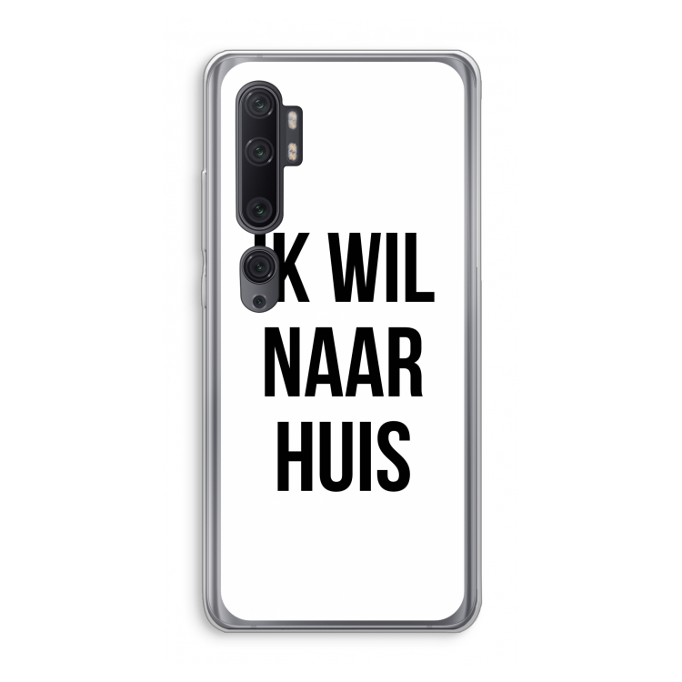 Ik wil naar huis: Xiaomi Mi Note 10 Pro Transparant Hoesje