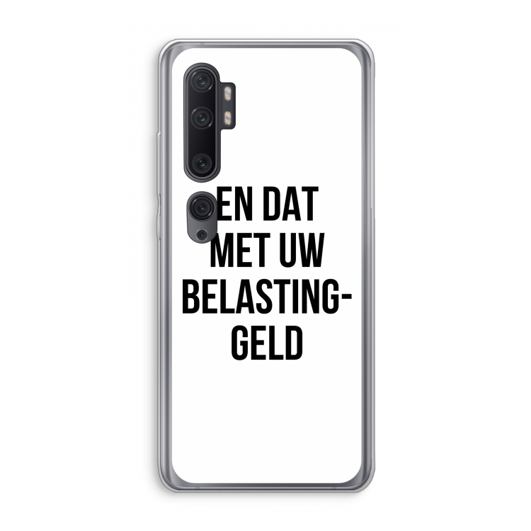 Belastinggeld: Xiaomi Mi Note 10 Pro Transparant Hoesje