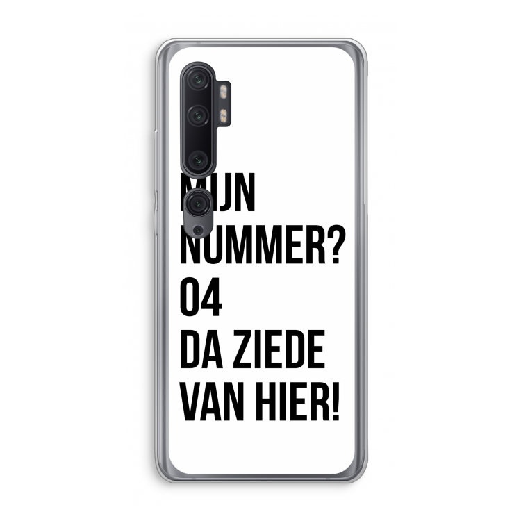 Da ziede van hier: Xiaomi Mi Note 10 Pro Transparant Hoesje