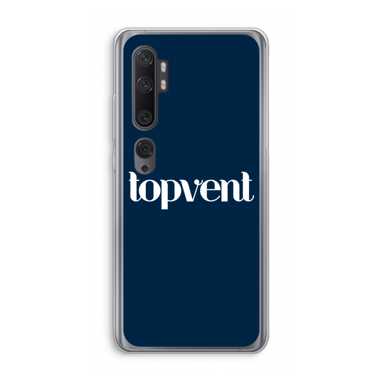 Topvent Navy: Xiaomi Mi Note 10 Pro Transparant Hoesje