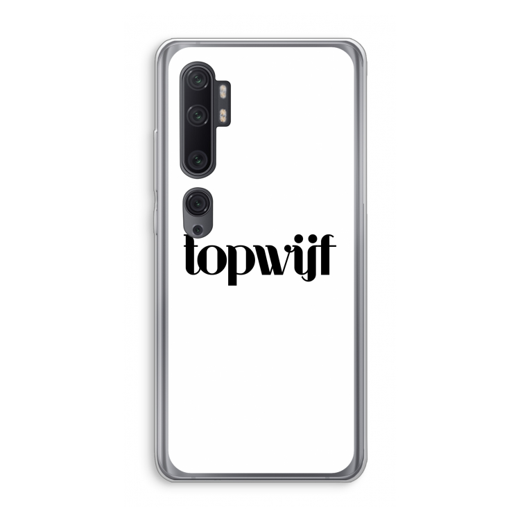 Topwijf Wit: Xiaomi Mi Note 10 Pro Transparant Hoesje