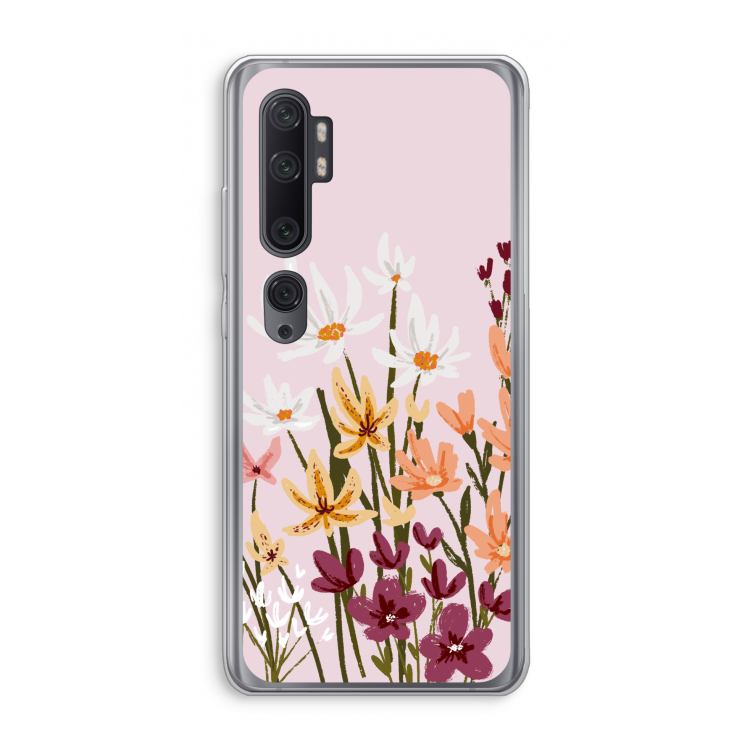 Painted wildflowers: Xiaomi Mi Note 10 Pro Transparant Hoesje