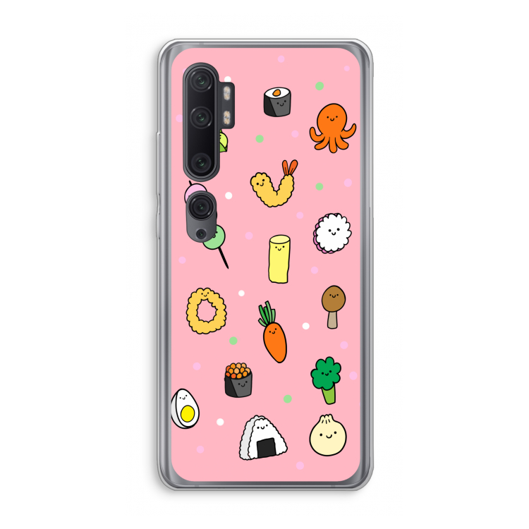 Happy bento friends: Xiaomi Mi Note 10 Pro Transparant Hoesje