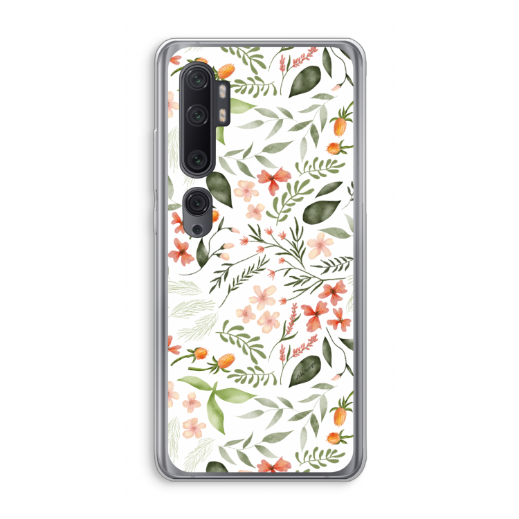Sweet little flowers: Xiaomi Mi Note 10 Pro Transparant Hoesje