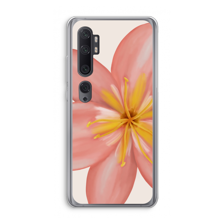 Pink Ellila Flower: Xiaomi Mi Note 10 Pro Transparant Hoesje