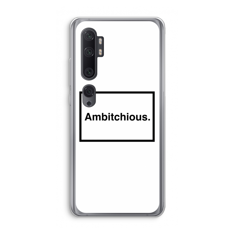 Ambitchious: Xiaomi Mi Note 10 Pro Transparant Hoesje