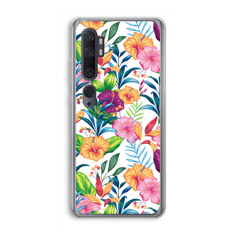 Tropisch 2: Xiaomi Mi Note 10 Pro Transparant Hoesje