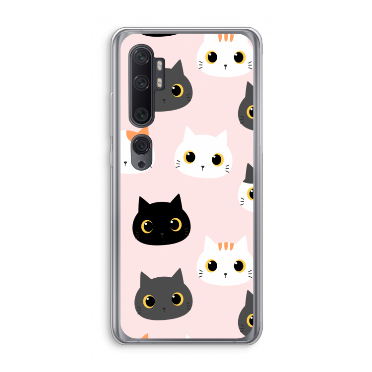 Katten: Xiaomi Mi Note 10 Pro Transparant Hoesje