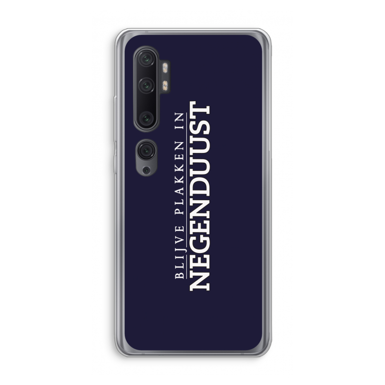 Blijve plakken in Negenduust: Xiaomi Mi Note 10 Pro Transparant Hoesje