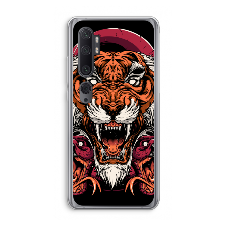 Tiger and Rattlesnakes: Xiaomi Mi Note 10 Pro Transparant Hoesje