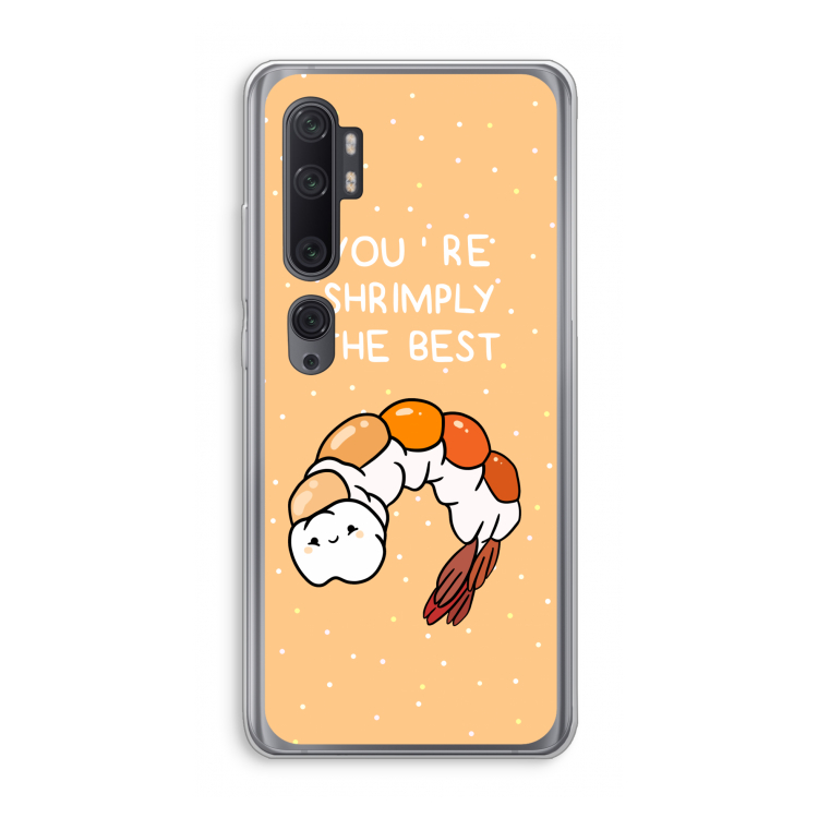 You're Shrimply The Best: Xiaomi Mi Note 10 Pro Transparant Hoesje