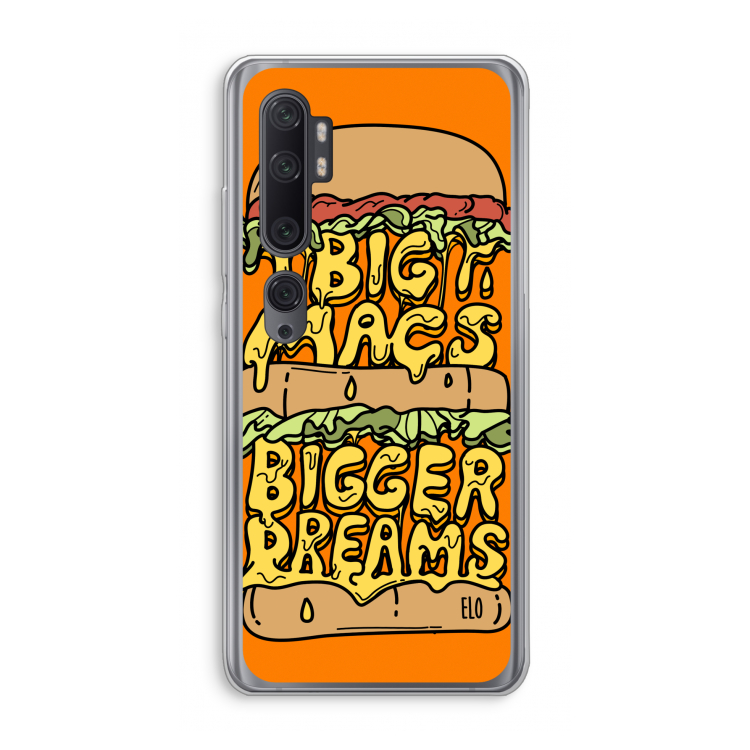 Big Macs Bigger Dreams: Xiaomi Mi Note 10 Pro Transparant Hoesje