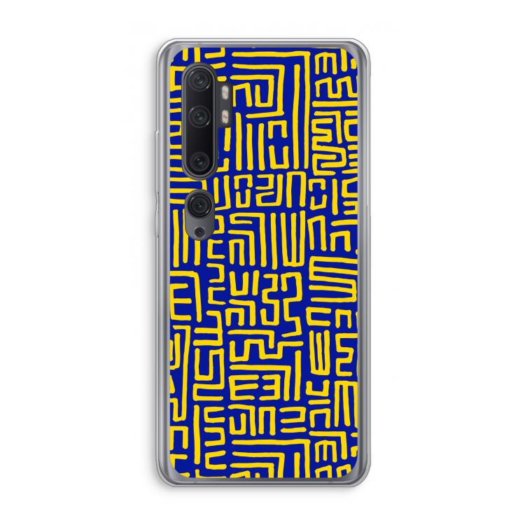 Majorelle Blue Print: Xiaomi Mi Note 10 Pro Transparant Hoesje