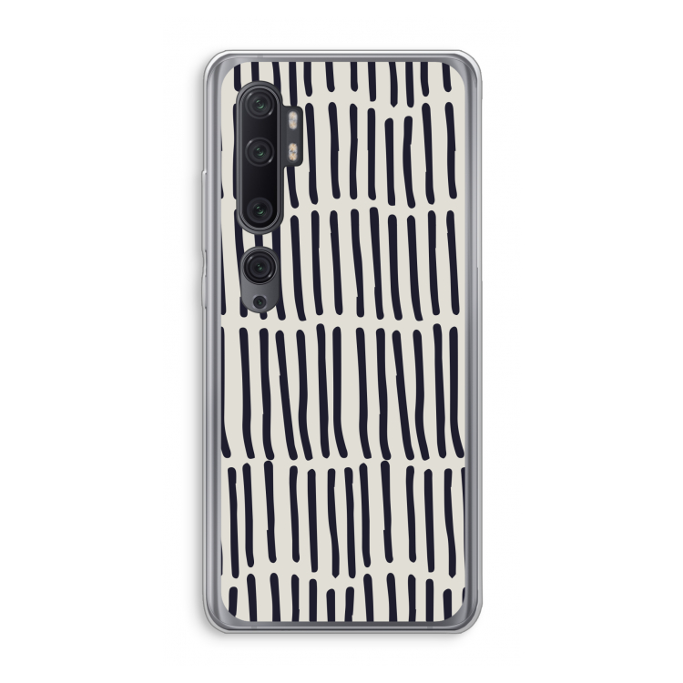 Moroccan stripes: Xiaomi Mi Note 10 Pro Transparant Hoesje