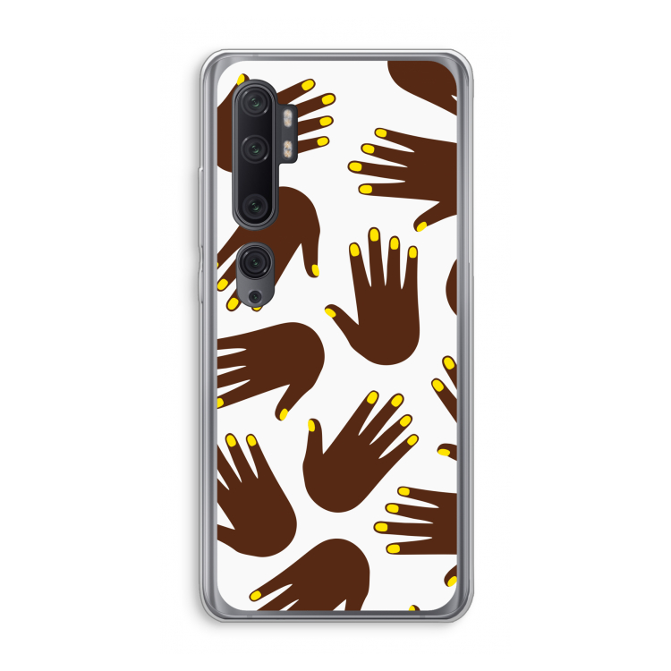 Hands dark: Xiaomi Mi Note 10 Pro Transparant Hoesje