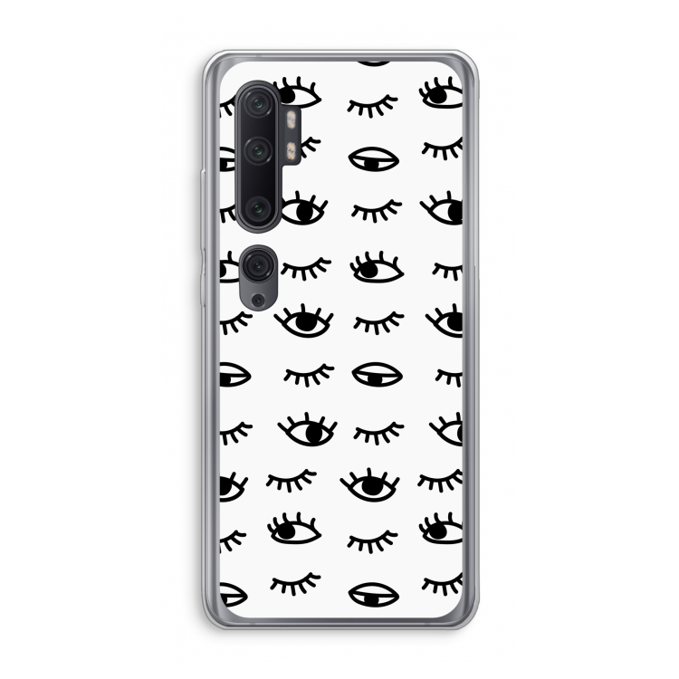 Eye pattern #2: Xiaomi Mi Note 10 Pro Transparant Hoesje