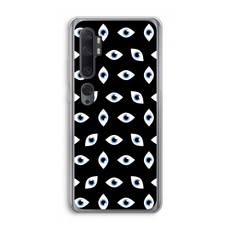 Eyes pattern: Xiaomi Mi Note 10 Pro Transparant Hoesje