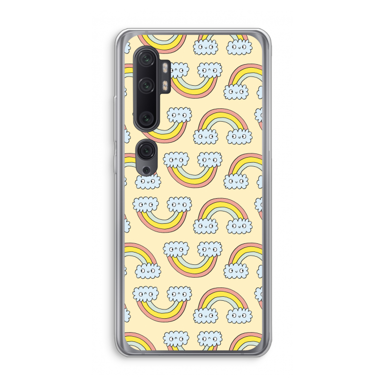 Regenboog: Xiaomi Mi Note 10 Pro Transparant Hoesje