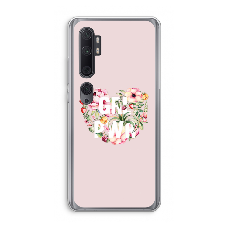 GRL PWR Flower: Xiaomi Mi Note 10 Pro Transparant Hoesje