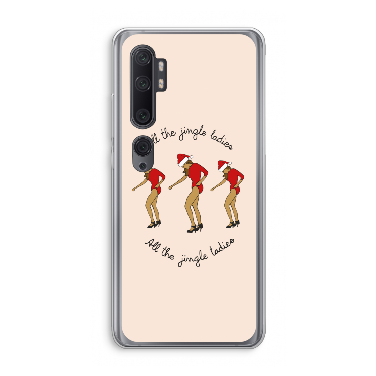 Jingle Ladies: Xiaomi Mi Note 10 Pro Transparant Hoesje