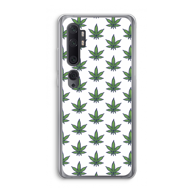 Weed: Xiaomi Mi Note 10 Pro Transparant Hoesje