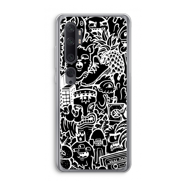 Vexx Black Mixtape: Xiaomi Mi Note 10 Pro Transparant Hoesje