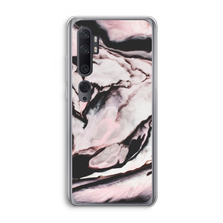 Roze stroom: Xiaomi Mi Note 10 Pro Transparant Hoesje