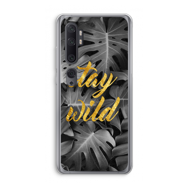 Stay wild: Xiaomi Mi Note 10 Pro Transparant Hoesje