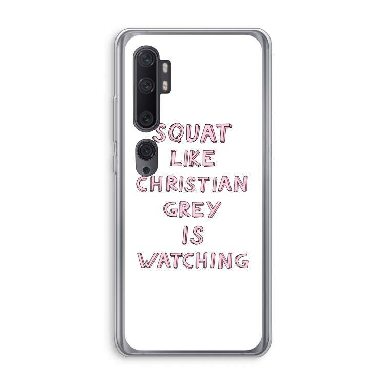 Christian Grey: Xiaomi Mi Note 10 Pro Transparant Hoesje