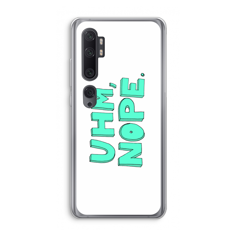 UHM, NOPE.: Xiaomi Mi Note 10 Pro Transparant Hoesje