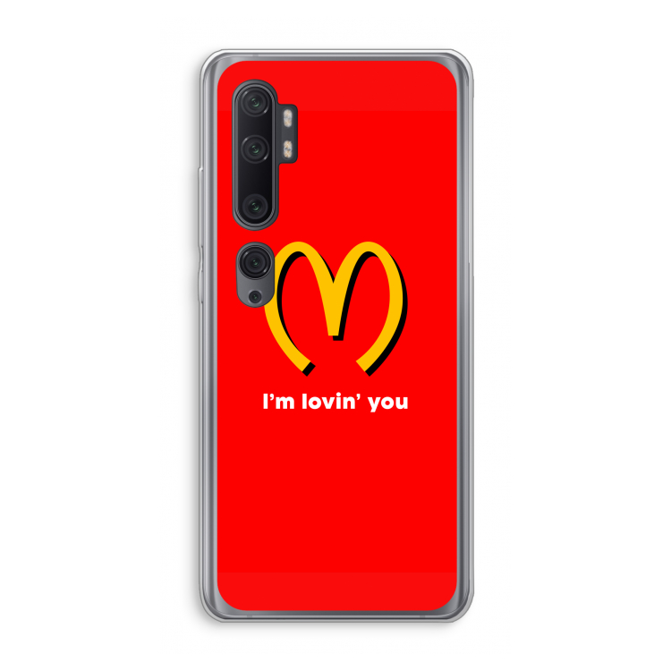 I'm lovin' you: Xiaomi Mi Note 10 Pro Transparant Hoesje