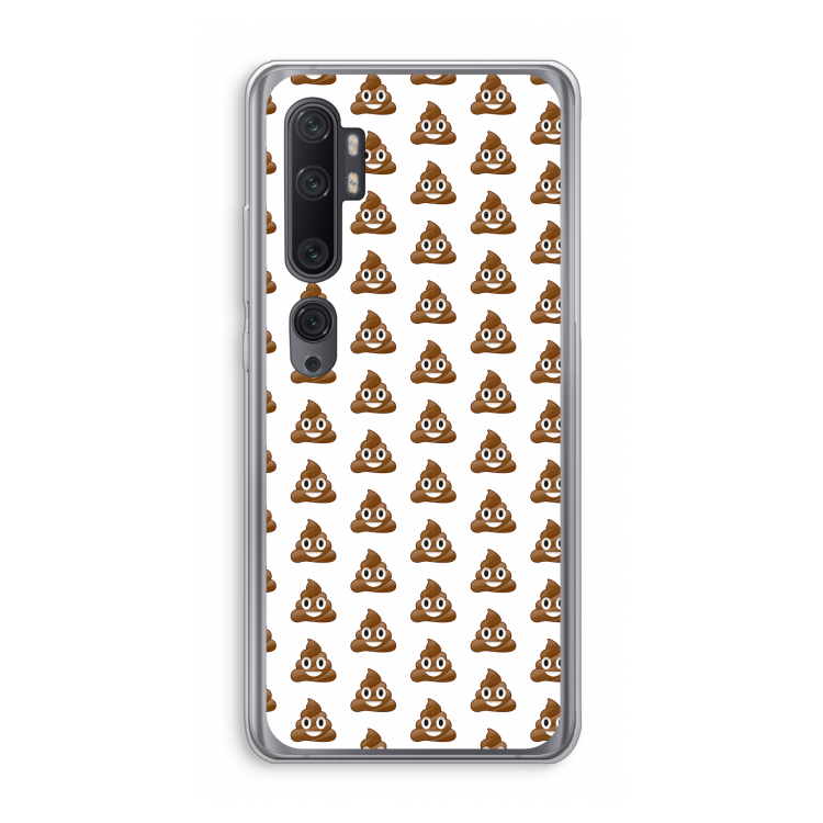 Poop emoji: Xiaomi Mi Note 10 Pro Transparant Hoesje