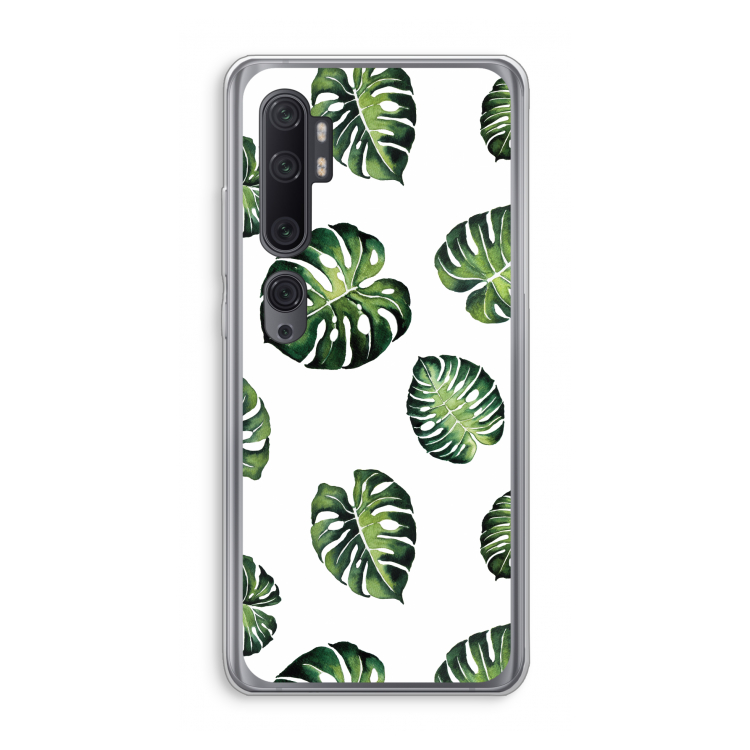 Tropische bladeren: Xiaomi Mi Note 10 Pro Transparant Hoesje