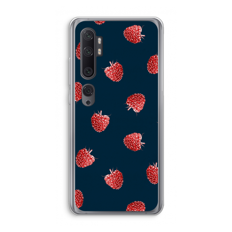 Framboosjes: Xiaomi Mi Note 10 Pro Transparant Hoesje