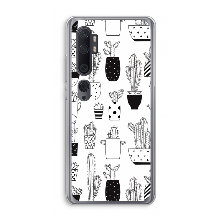 Cactusmotief: Xiaomi Mi Note 10 Pro Transparant Hoesje