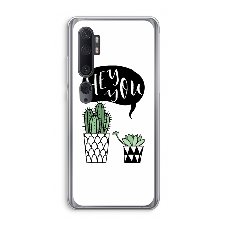 Hey you cactus: Xiaomi Mi Note 10 Pro Transparant Hoesje