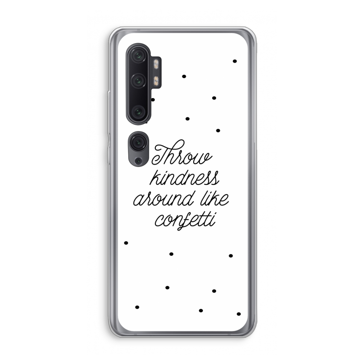 Confetti: Xiaomi Mi Note 10 Pro Transparant Hoesje