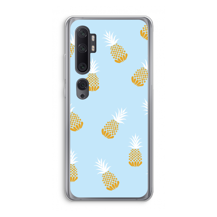 Ananasjes: Xiaomi Mi Note 10 Pro Transparant Hoesje