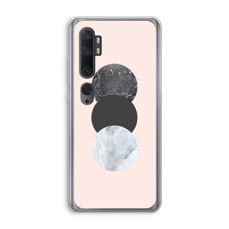 Marmeren cirkels: Xiaomi Mi Note 10 Pro Transparant Hoesje