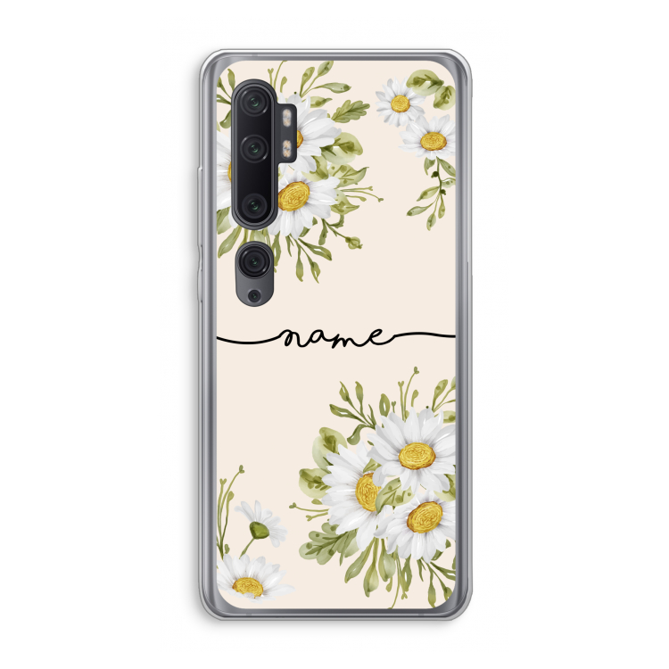 Daisies: Xiaomi Mi Note 10 Pro Transparant Hoesje