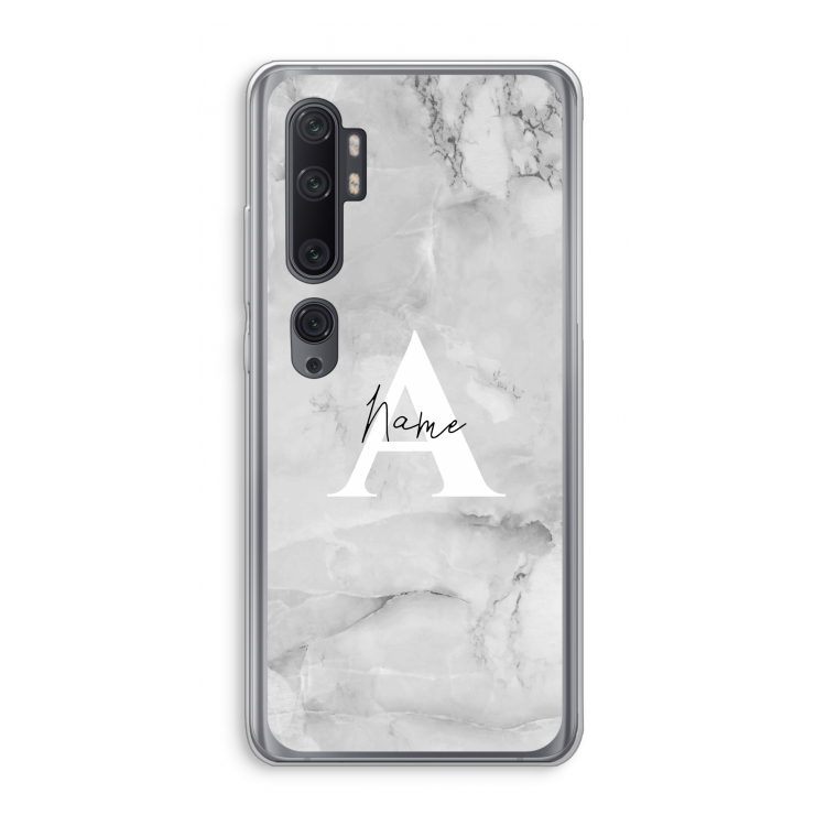 Ivory Marble: Xiaomi Mi Note 10 Pro Transparant Hoesje