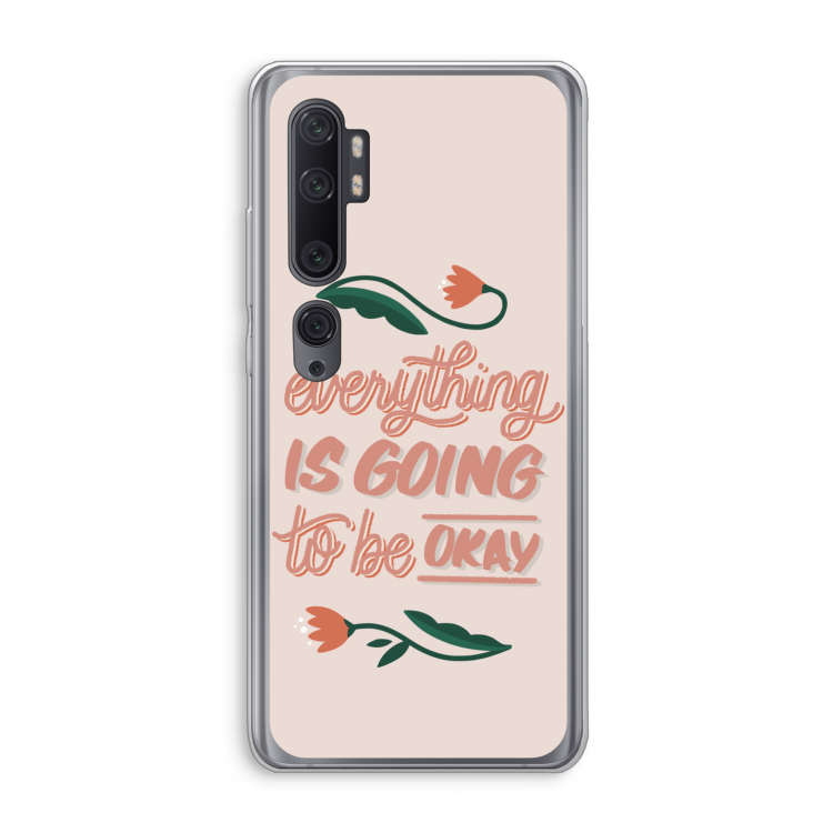 Optimistic flower girl: Xiaomi Mi Note 10 Pro Transparant Hoesje