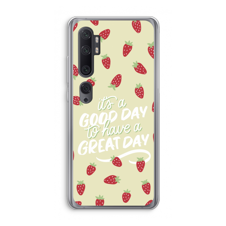Don't forget to have a great day: Xiaomi Mi Note 10 Pro Transparant Hoesje