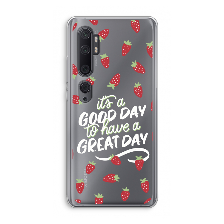 Don't forget to have a great day: Xiaomi Mi Note 10 Pro Transparant Hoesje