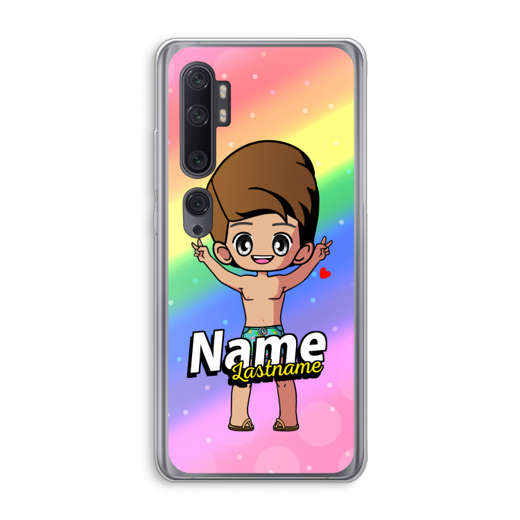 Chibi Maker man: Xiaomi Mi Note 10 Pro Transparant Hoesje