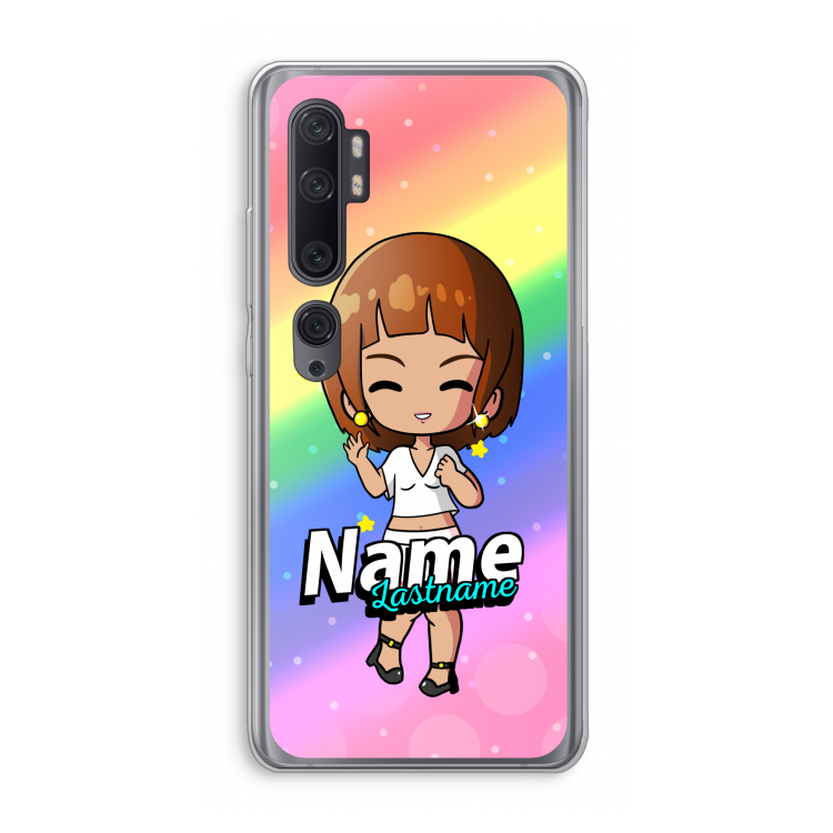 Chibi Maker vrouw: Xiaomi Mi Note 10 Pro Transparant Hoesje