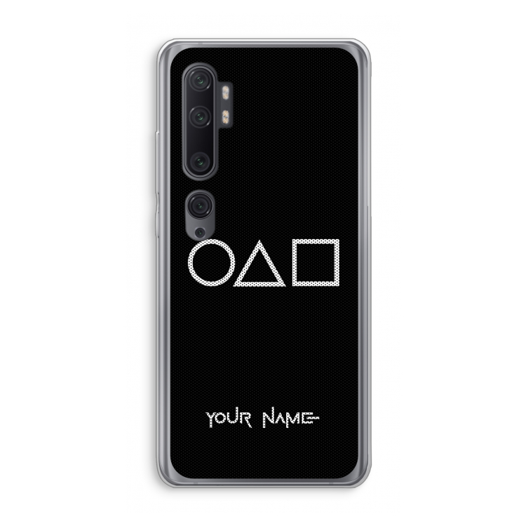 Squid Game: Xiaomi Mi Note 10 Pro Transparant Hoesje
