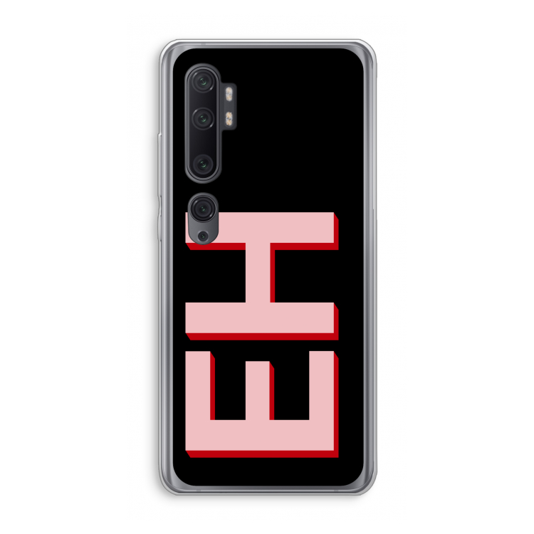 Monogram: Xiaomi Mi Note 10 Pro Transparant Hoesje